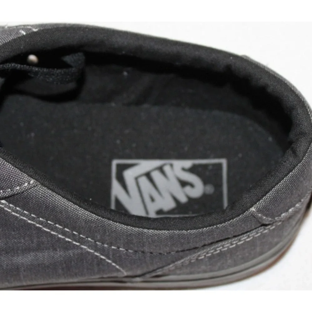 men's‎ Vans Off The Wall Bishop dark gray canvas skateboard shoes Size 12 TC6D